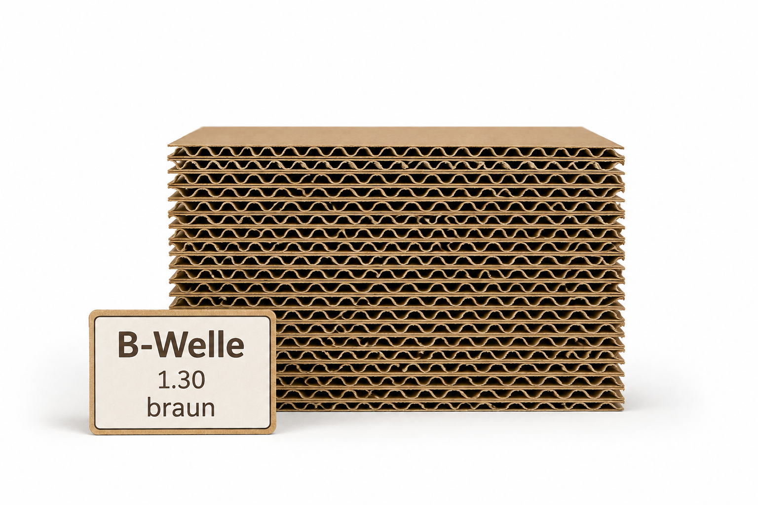 Wellpappe B-Welle 1.30 braun